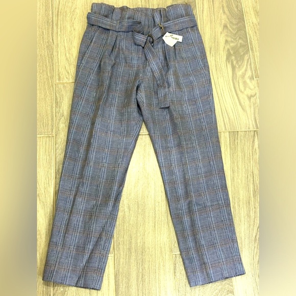 Eleventy Blue Plaid Trousers - Picture 1 of 5